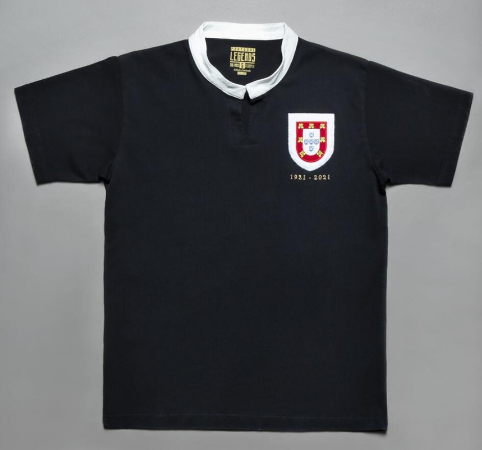 2021 Portugal Centenary 1921 Black 100th Anniversary Soccer Jersey Shirt